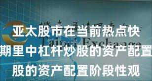 亚太股市在当前热点快速轮动时期里中杠杆炒股的资产配置阶段性观