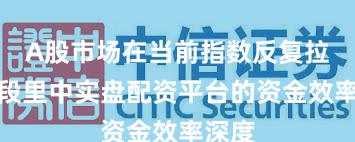 A股市场在当前指数反复拉锯阶段里中实盘配资平台的资金效率深度