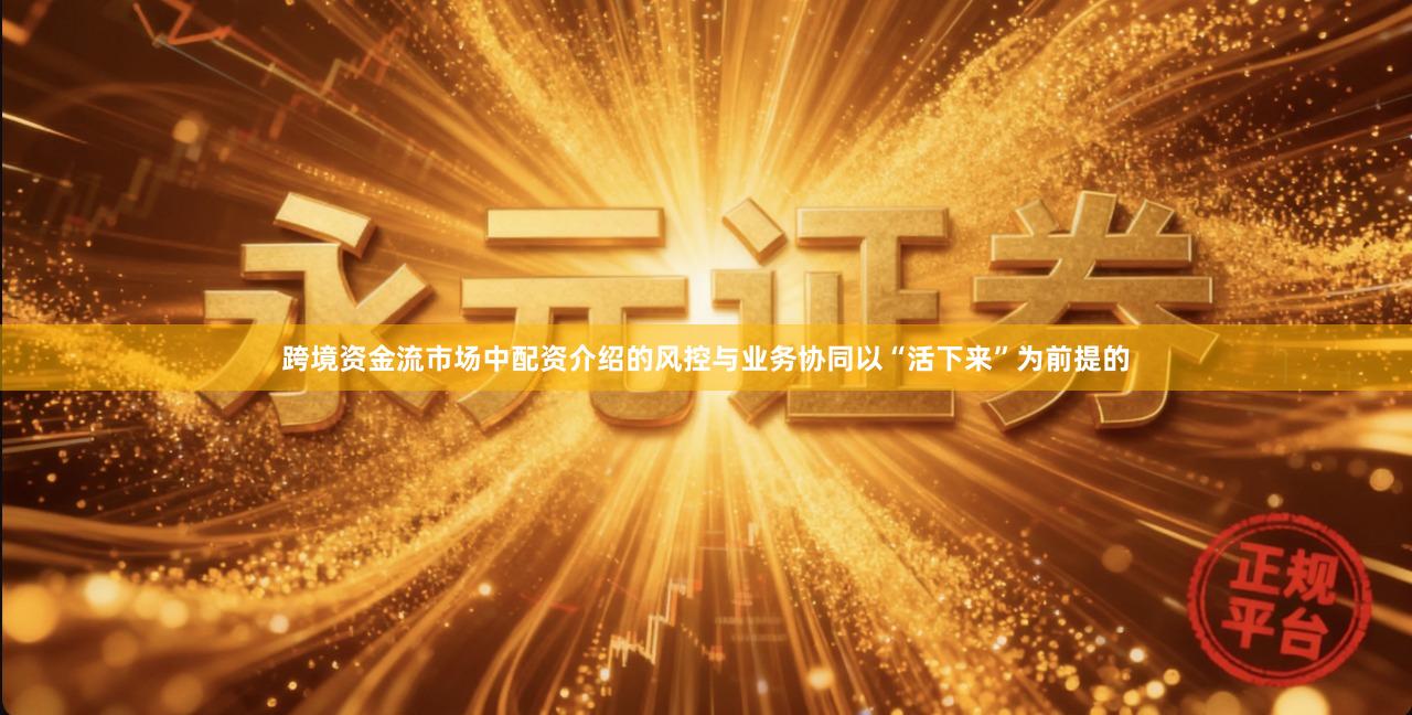 跨境资金流市场中配资介绍的风控与业务协同以“活下来”为前提的