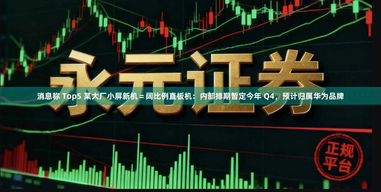 消息称 Top5 某大厂小屏新机=阔比例直板机:内部排期暂定今年 Q4,预计归属华为品牌